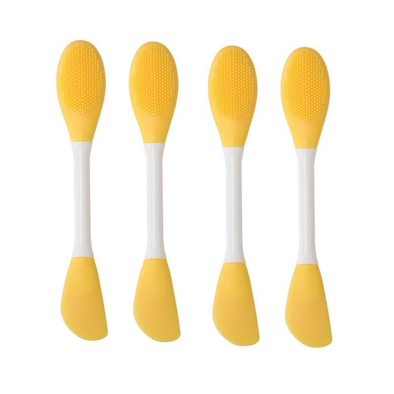 Double Head Silicone Face Mask Brushes Facial Pore Cleaner Brush Mud Film Applicator Women Cleaning Tools Skin Care Tools