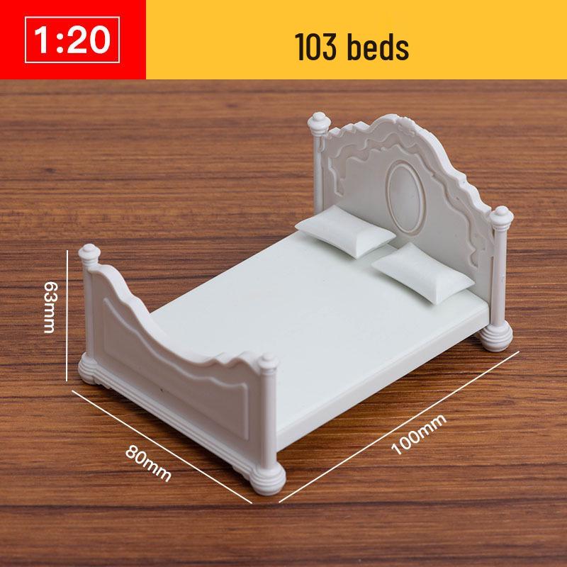 1:20 Scale 3D Miniature Architectural Model: Floor Plan Scene with ABS Furniture
