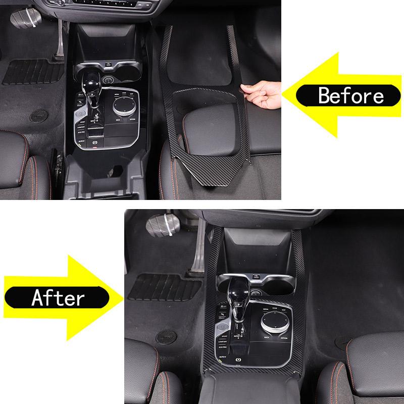 ABS Carbon Fiber For BMW 1 Series 2 Series F40 F44 2020-2025 Car Center Control Panel Frame Decoration Sticker Car Accessories