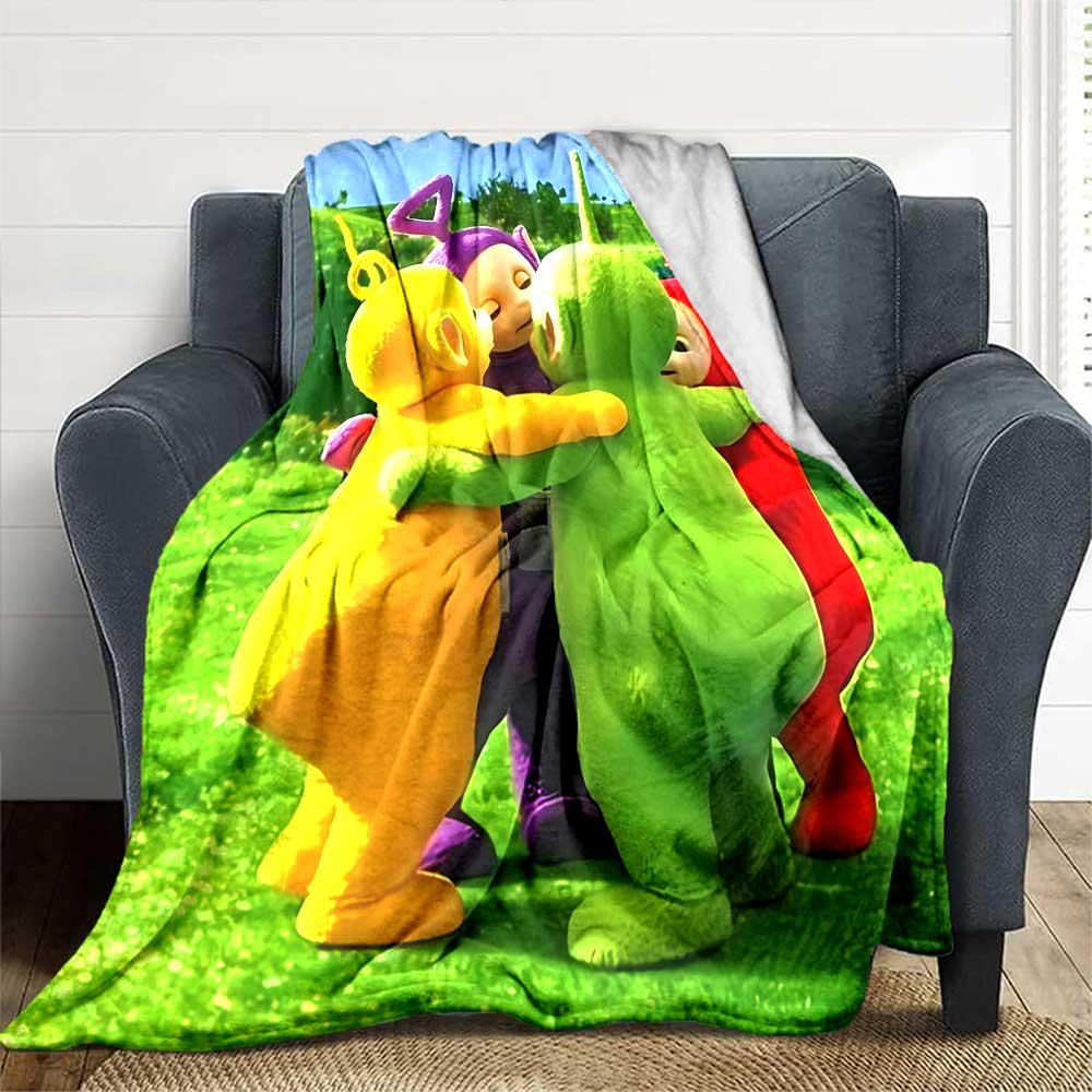 Teletubbies Hug Cozy Blanket Comfortable Ure Suitable Picnics All-Season Use Versatile Accessory Birthday Christmas Gift Blanket Y6