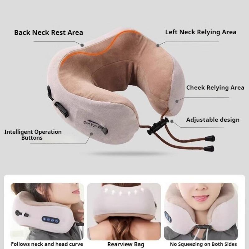 

Массажер для шеи Техника 3D-массажа для расслабления шеи, поворот на 360° вокруг шеи для поддержки шеи и облегчения боли в шее 3+2