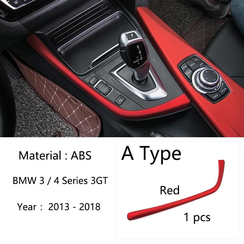 For BMW 3 4 Series 3GT F30 F31 F32 F34 F36 316li Car Accessories Control Gear Shift Panel Decorative Strip Cover Trim Sticker