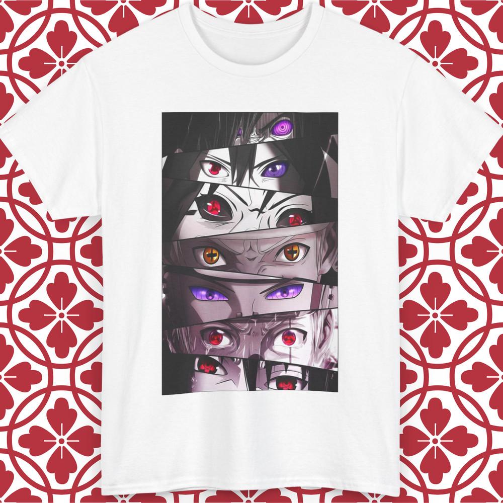 Naruto Anime TShirt Madara Sasuke Pain Kakashi Sharingan Unisex All Size Graphic