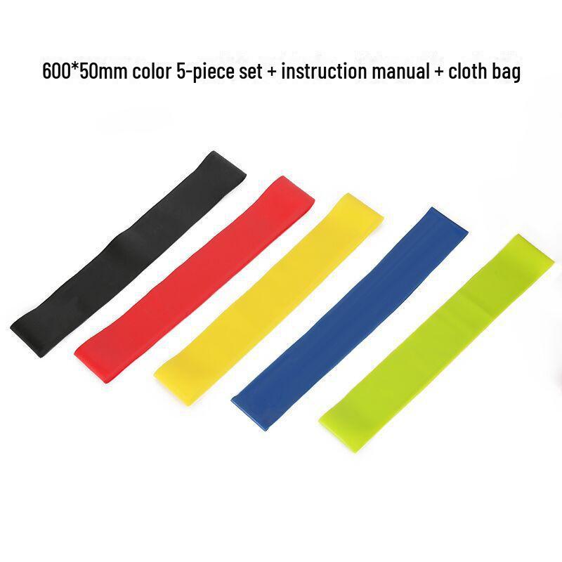 Silicone Yoga and Fitness Resistance Band for Squats and Rehabilitation.