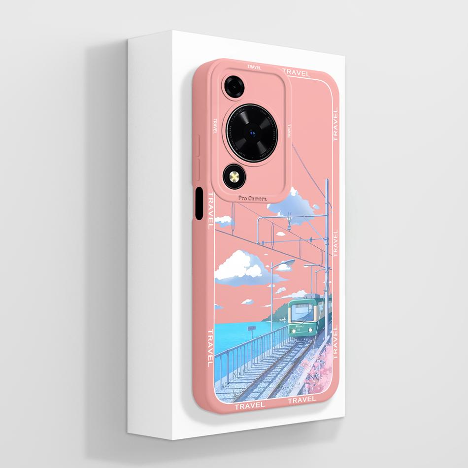 Case For Huawei Nova Y72 Cute Design Phone Cover Camera Protector Soft Liquid Silicone Funda Models MGA-LX3 Protective Bumper