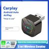 ABUO-3In1 Wireless Carplay Android Auto Smart Carplay Box USB Dongle Adapter Plug Play Wired Carplay To Wireless Airplay