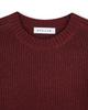 BESLOW [Be Slow X Fashion Tube Shack] Crew Neck Short Sweater Burgundy