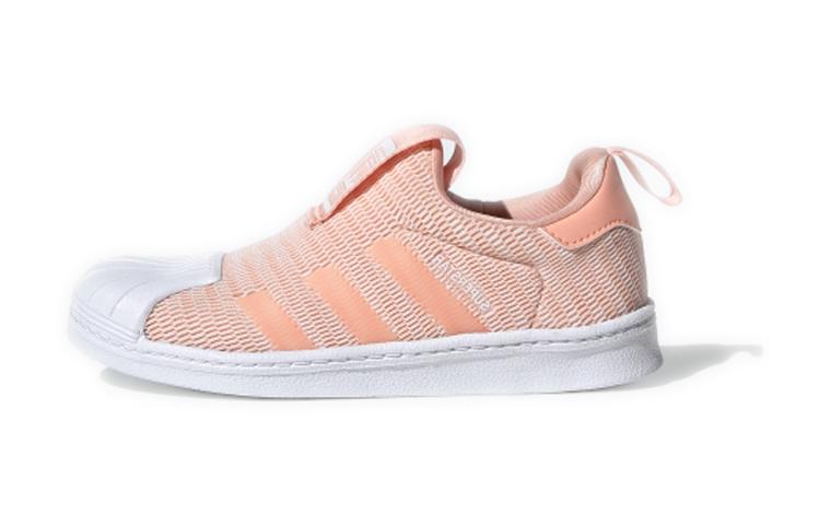 

Adidas Originals SUPERSTAR 360 C Comfortable Low top Skateboard Shoes Pink White Children Aged 3 7 Years Old EF6645 30.5