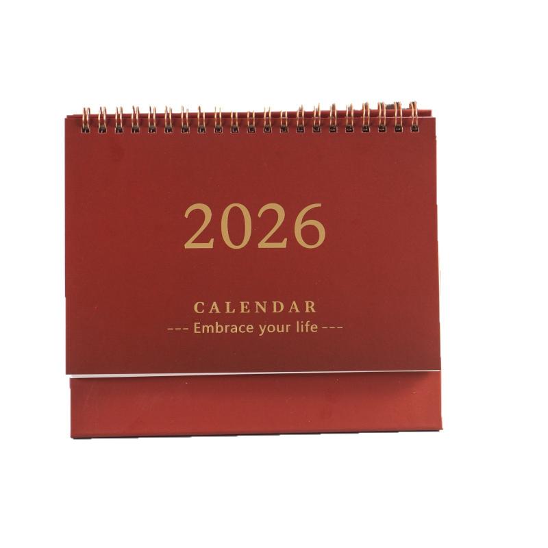 2026 Calendar Simple Memo Book Monthly Daily Planner Scheduler Time Management Home Office Desktop Decoration Standing Calendar