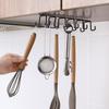 Kitchen Double-row Storage  Hook Hanging Cup Holder Punch-free Kitchen Bathroom Accessories