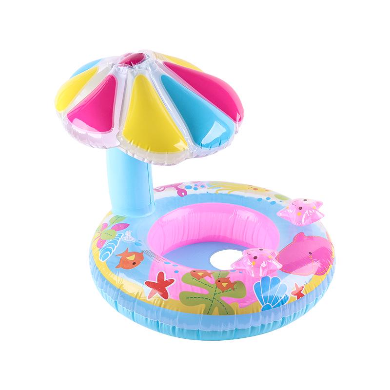 Pogrubione PVC Nadmuchiwane Zwierzęce Kółko do Pływania - Uroczy Wzór Tygrysa i Żółwia dla Dzieci