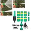 24Pcs Set Hose Connector Fitting Set Garden Irrigation Car Washing G1 2 Water Sprayer Kit