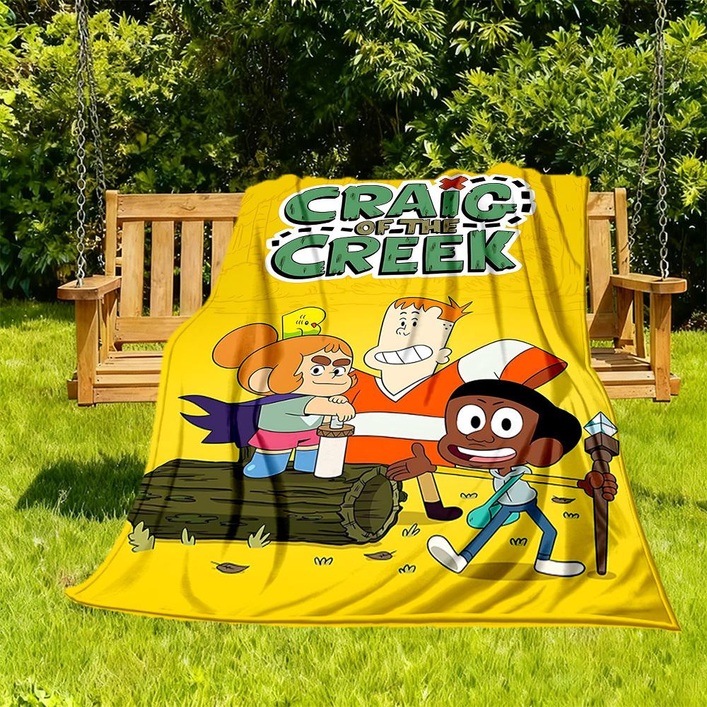 

1pc Craig of the Creek Outdoor Blanket Lightweight Flannel, All-Season Use for Sofa, Bed, Travel, Camping, Living Room, Office, Couch047 130cmx150cm