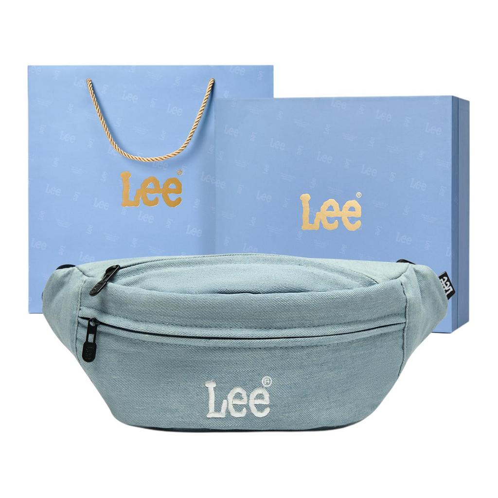 New Lee Denim Waist Bag Chest Bag Women's Sea Salt Gray/Cream White/Denim Blue LE240065M-602