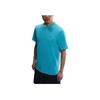 Dry Fit Comfortable Fashionable Soft Versatile Solid Color Short Sleeve T-Shirt Men Tops Blue DV9832-345