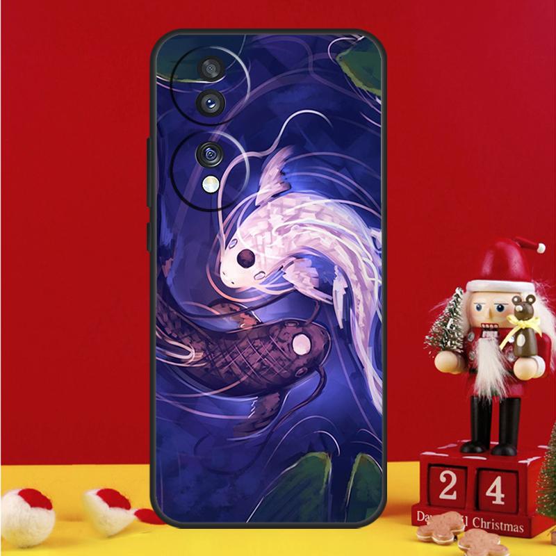

Koi Fish Yin Yang Art Case For Honor Magic V5 5 6 7 Pro Honor 200 400 Lite 50 70 90 X7a X8a X8b X9a X9c X9b Cover Honor Magic V5