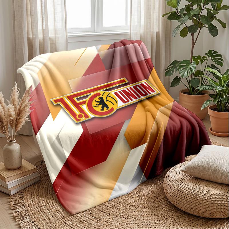 Coperta in pile di flanella morbida FC Union Berlin Leggera Accogliente Calda Coperta da lancio per divano letto Decorazione per la casa