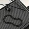 3Pcs Black Stainless Steel Jewelry Set For Men Women Bracelet Rotatable Ring Cross Pendant Chain Necklace Accessories