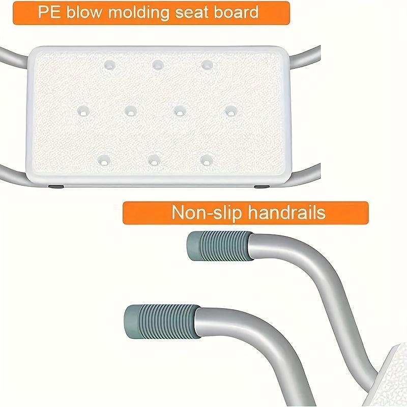 Panca Regolabile in Alluminio Robusto per Vasca da Bagno Sgabello Doccia per Bagno Sedile in Plastica per Vasca da Bagno per Anziani