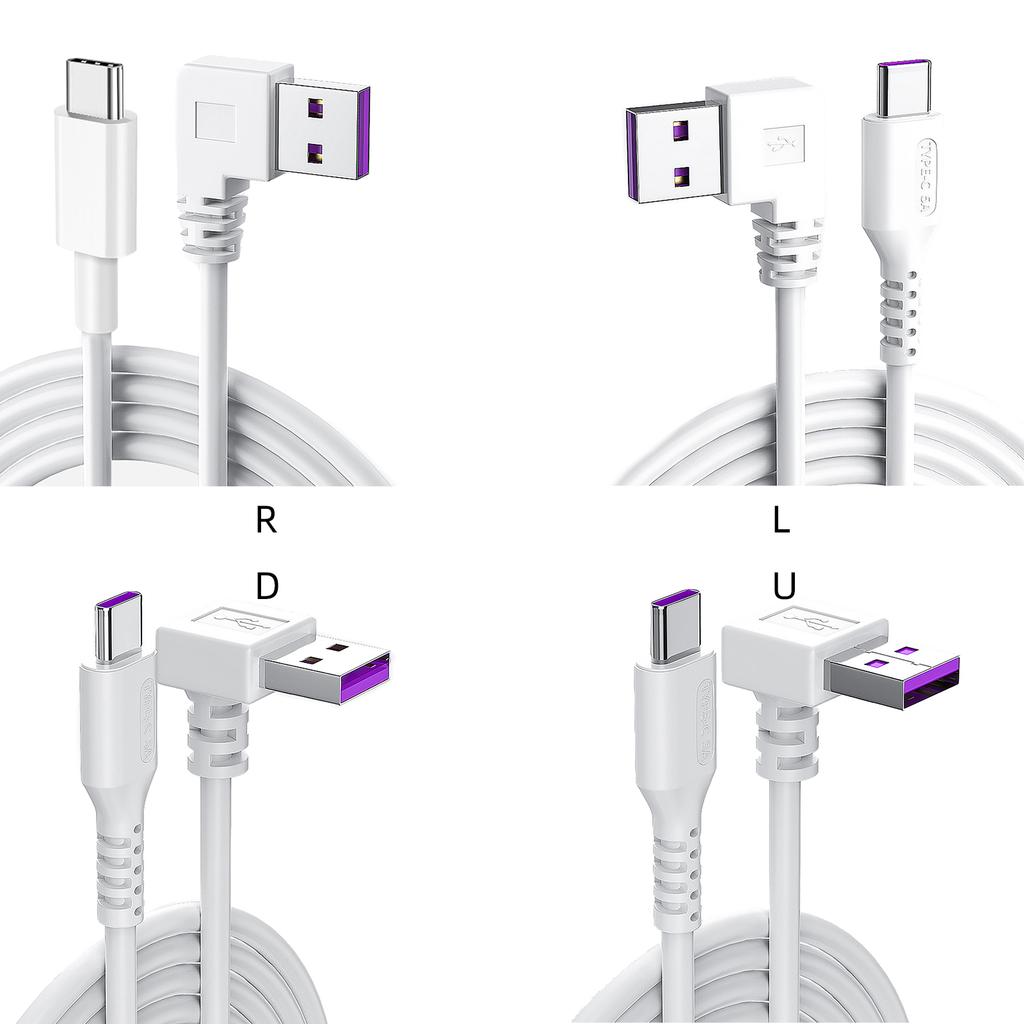 3.2ft/4.9ft Length USB To USB C Interface Power Cord 480Mbps Data Transfer Cable Support 5A Fast Charging for Tablets