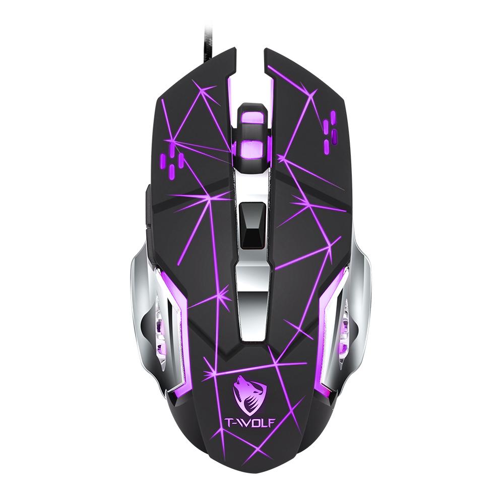 TF900 Single-handed Keyboard RGB Backlit Anti-ghosting Gaming Wired USB Keyboard Mouse Combos