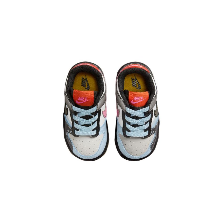 Nike Dunk Low TD Scarpe da Ginnastica Dance Baby Multicolor Summit-White Light-Armory-Blue FN0029-100