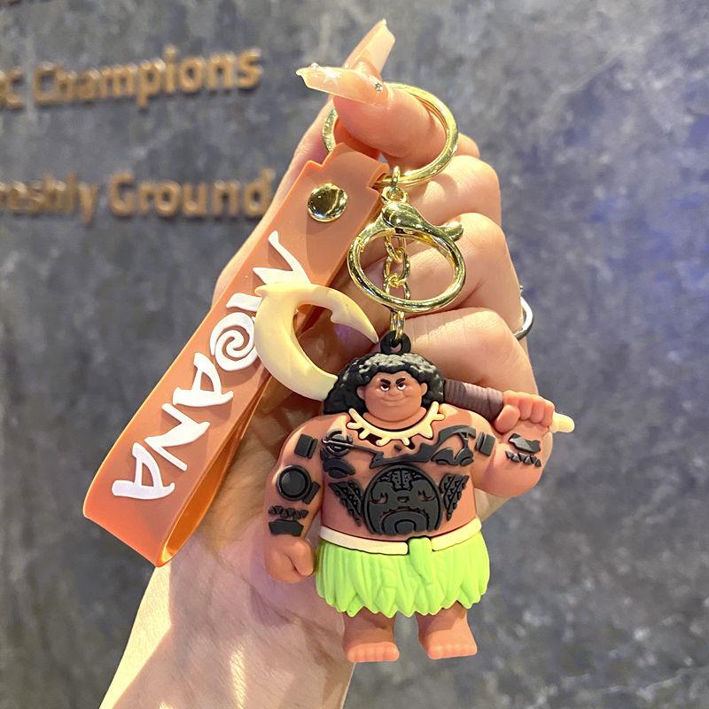 

Animation Design Movie Figure Key Ring Adorable Moana Maui Modeling Figure Key Ring Pouch Pendant Car Key Accessories Presents