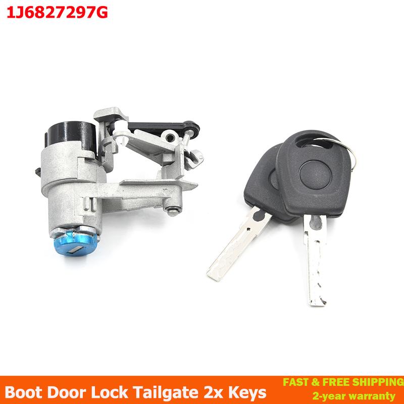 Tailgate Lock Cylinder With Keys for VW Golf 4 Lupo Seat Arosa 1997-2006 1J6827297G
