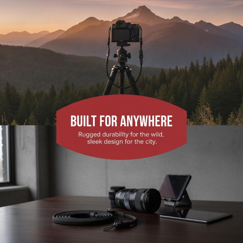 Quick Release Round Rope Camera Strap, Fast Detachable Shoulder & Neck Strap For Mirrorless Camera, Adjustable