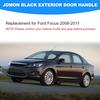 JDMON Front Driver Side Exterior Door Handle with Bracket Replacement for Ford Focus 2008 2009 2010 2011 Outside Outer Handle Replacement for