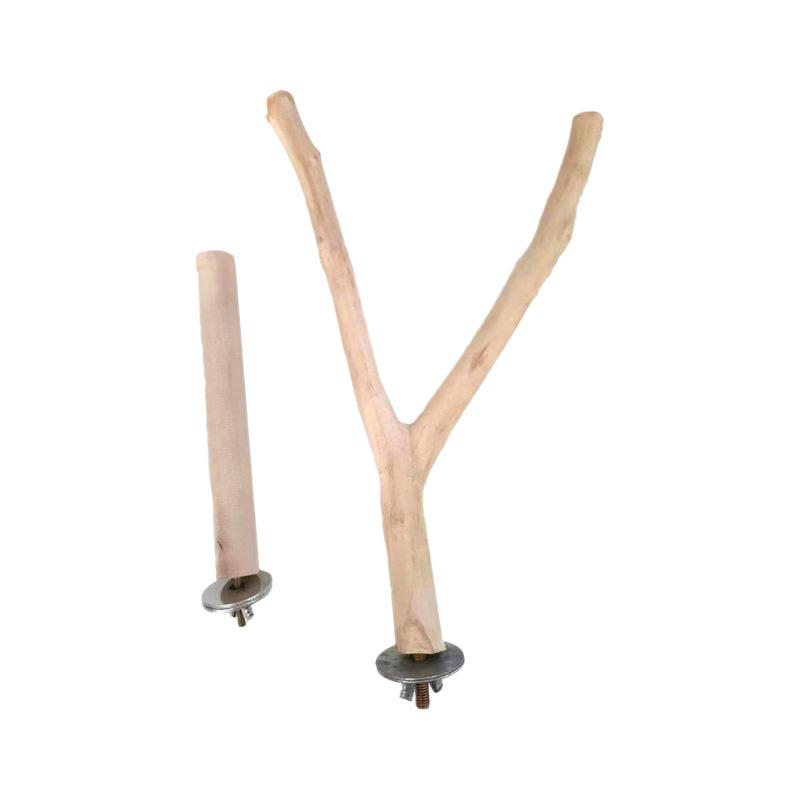 Y-Shaped Birdcage Swing & Perch: Chew, Climb, Jump Exercise Toy for Parrots