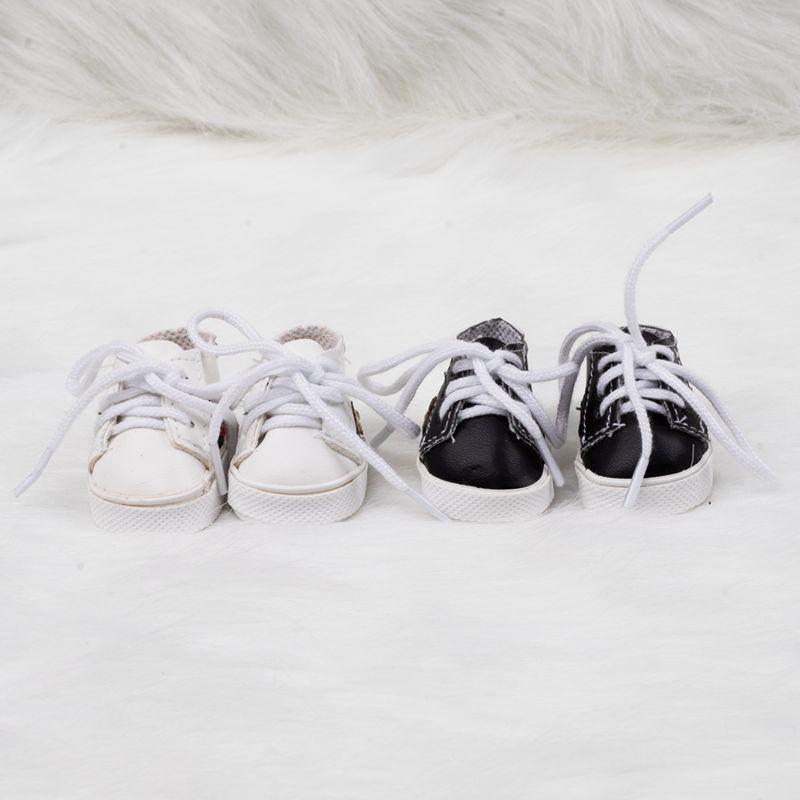 

White 17cm Cloth Plush Doll Sneakers 20cm чорний