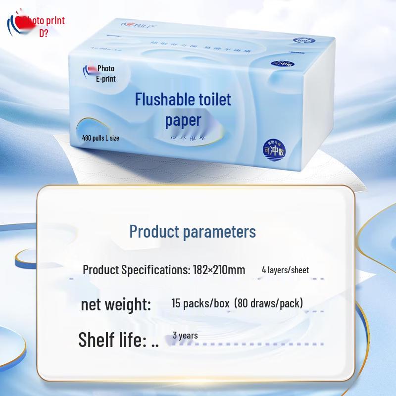 Fast-Dissolving 4-Ply Soft Pack Toilet Tissue