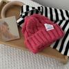Lovely Stripe Plain Labeling Autumn Letter Knitted Hat Woolen Hat Korean Style Caps Women Beanies