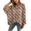 XY-LK01-Pullover hollow blouse 3D printed sweater spring and summer new