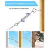 Turnbuckle Wire Tensioner Kit Strong Reliable Stainless Steel Cable Wire Rope for Hanging