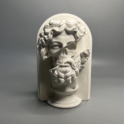 Zeus Statue European Retro Roman Mythology Plaster Sculpture Creative Art Decor Desktop Ornament Gift for Office Home Collection