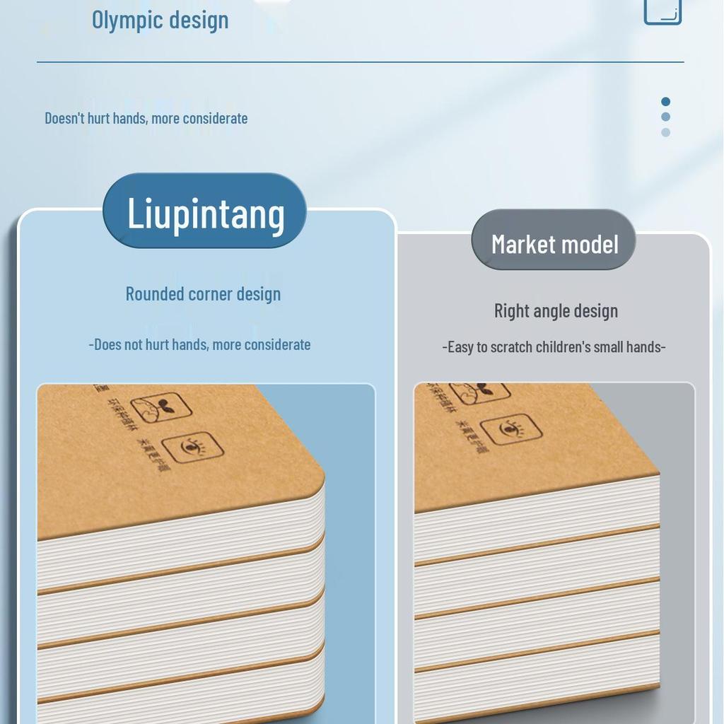 Grade 3-6 Math Workbook - Kraft Paper for Primary and Junior High Students