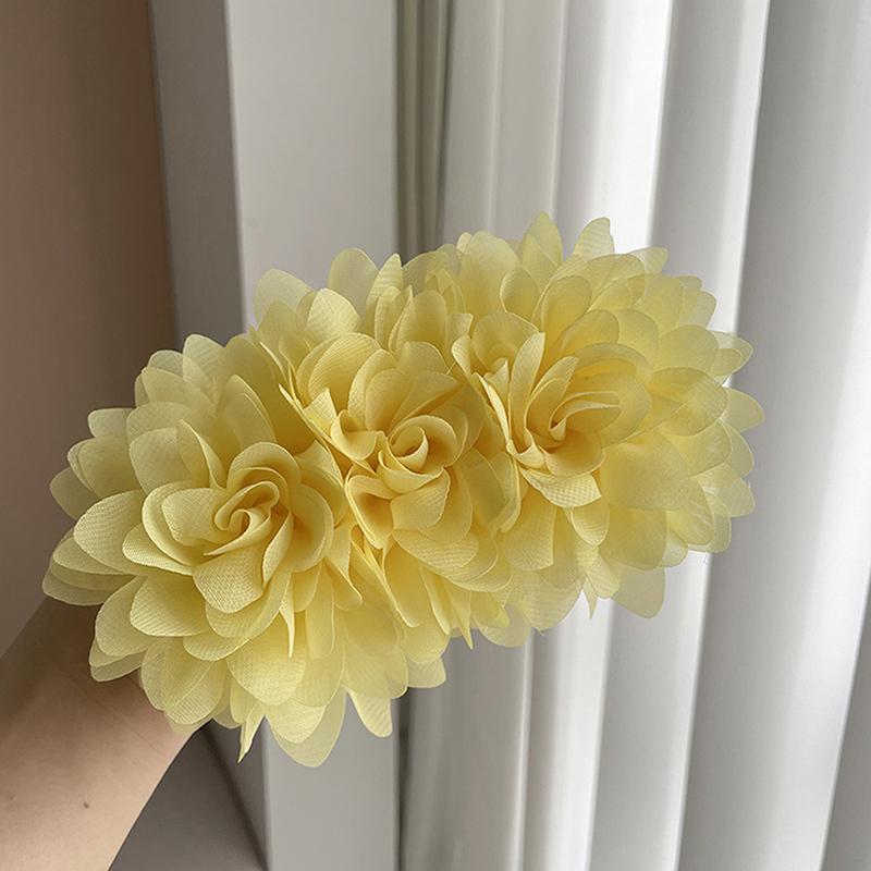 Fashionable Red Rose Banana Clip Vertical Clip Large Hair Clip Headdress For Women Girls Sweet Versatile Hair Accessories Gifts