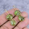 Peridot Edelstein Handgefertigt 925 Sterling Silber Schmuck Ohrring 1,46" M-2638