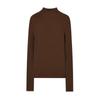 Machine Washable Women's Pure Wool Slim-Fit Half-High Collar Sweater - Autumn/Winter Cashmere Knit Base Layer