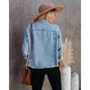 Mode Lockere Damen Jeansjacke Lässig Schlicht Büro Langarm Kurze Jacken Elegant Frühling Herbst Mäntel Damenbekleidung