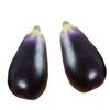 2pcs Realistic Artificial Aubergine Faux Eggplants Simulation Aubergines Foam Vegetable Decorations for Home and Office