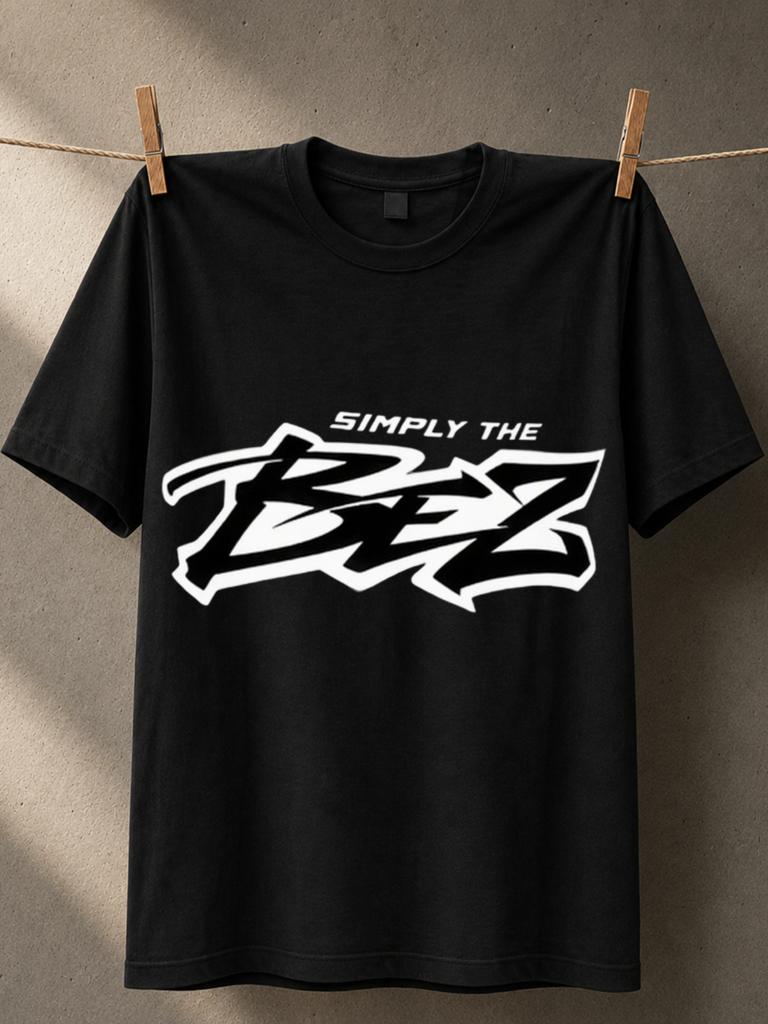 Simply The Bez Logo Base Large Graffitistyle Wordmark And Clean Bold Statet Graphic Unisex All Unisex All Tshirt