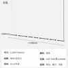 W2557 Staircase Chandelier Novelty LED Aluminium long strip lamp For Hotel Hall Parlor bamboo Light Dining Room combination Lamp