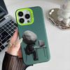 Pressure People Phone Case For iPhone 16 15 14 13 12 17 Pro Max Plus Multicolor Matte Silver-Plated Protective