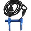Diving Nose Clip, Aluminum Alloy Adjustable Antislip Swimming Nose Plug Nose Protector with Anti Drop Lanyard (Blue)