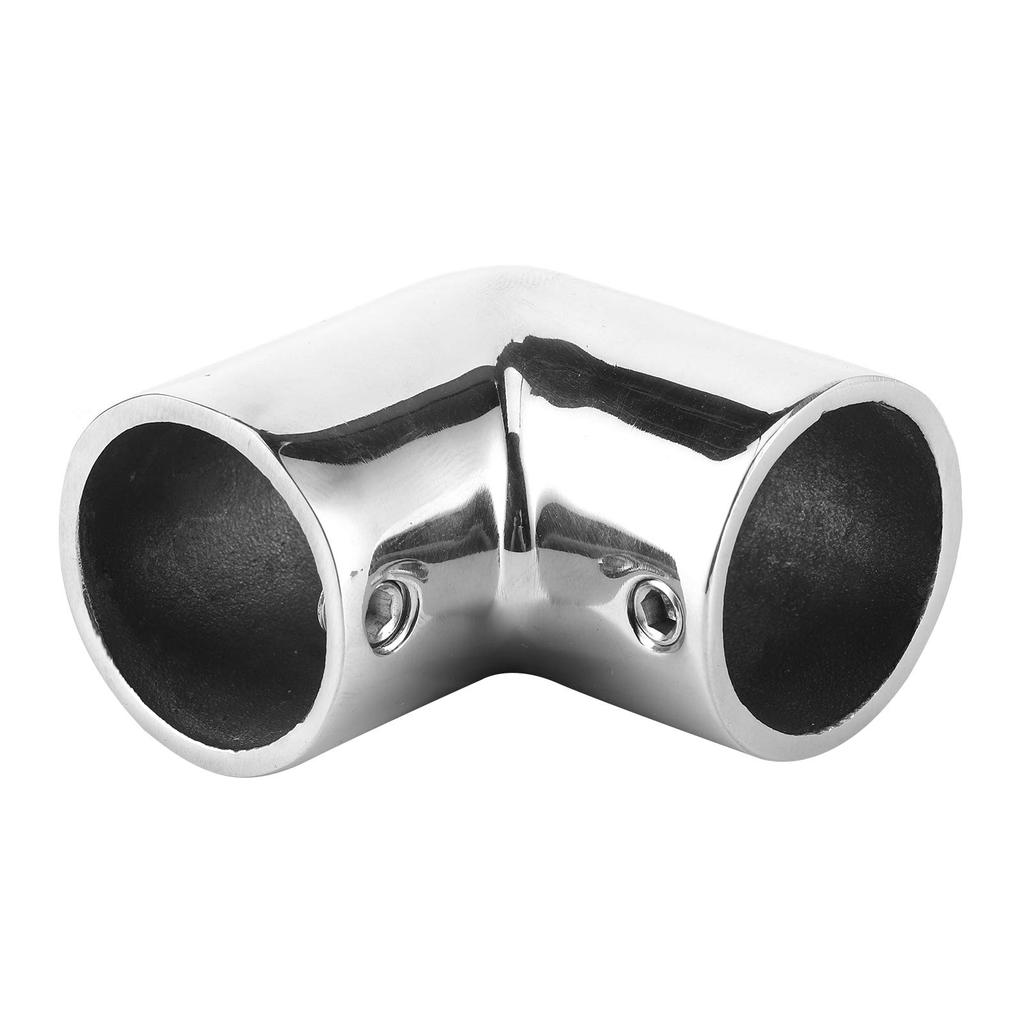 Boat Pipe Connector Marine Yacht 90° Elbow Tube Joint Stainless Steel Hand Rail Fitting