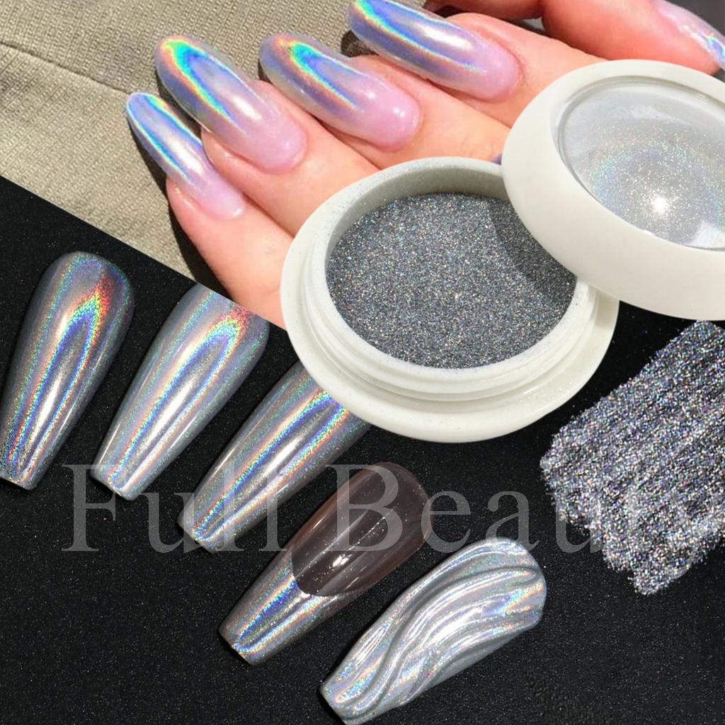 New Nail Art Glitter Laser Mirror Powder Silver Mirror Nail Art Mirror Powder