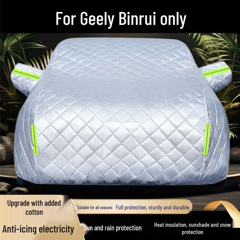 Geely Binyue All-Weather Cotton Car Cover: Sun, Rain, & Hail Protection, Heat Insulation, Thickened, Full Coverage Geely Binyue